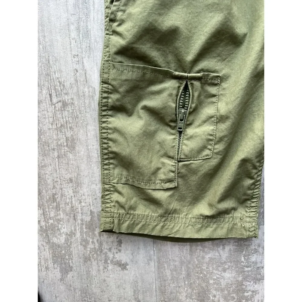 GAP Kids Boy Drawstring Elastic Shorts Pull-On Cactus Cargo Zip Pocket NEW S 6-7